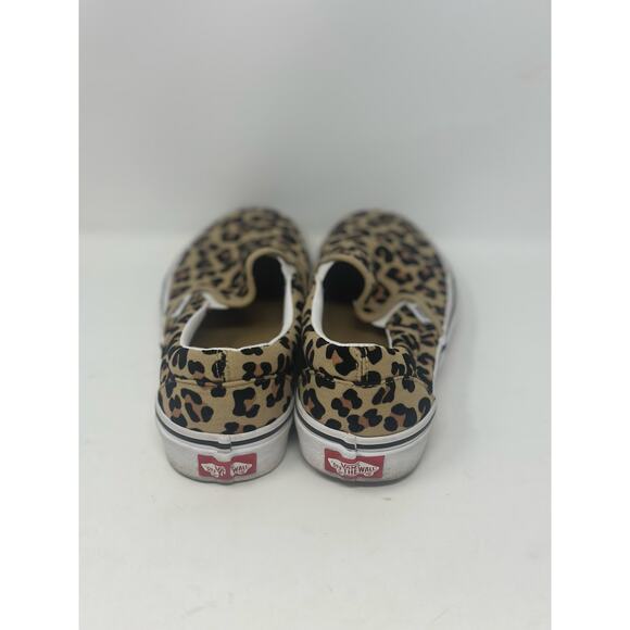 Women's Vans Classic Slip On Sneakers Leopard Print Size 8 - Picture 4 of 6